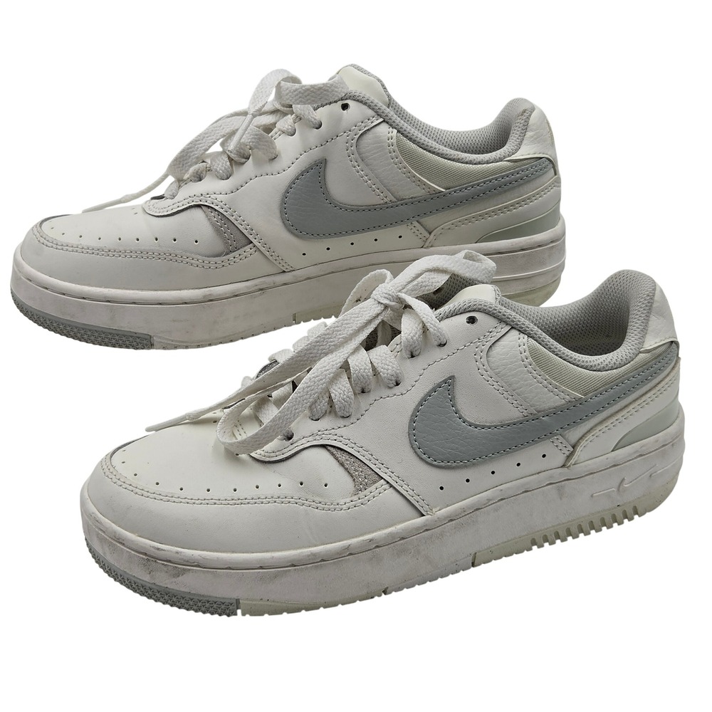 Nike Gamma Force Sneakers Womens 7 White Seafoam Green Platform Low Trainer